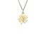 Gold pendant clover 4 14 karat