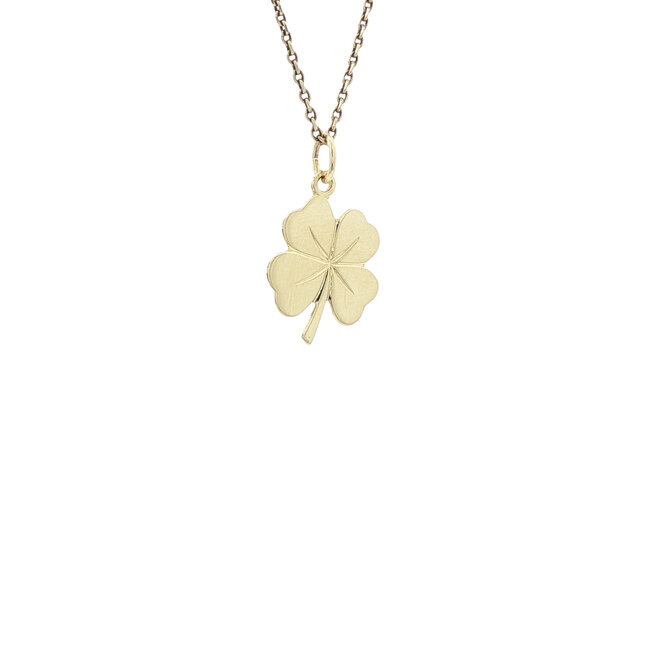 Gold pendant clover 4 14 karat