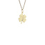 Gold pendant clover 4 14 karat