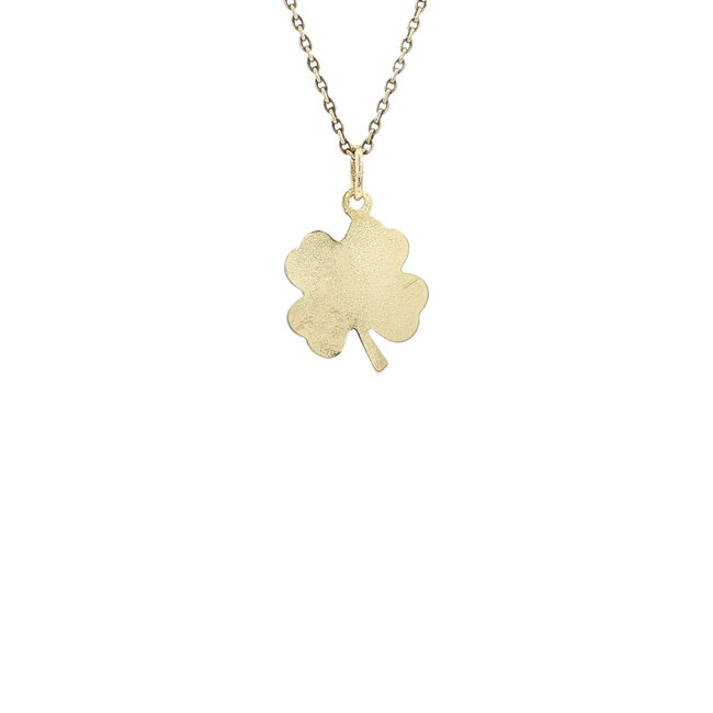 Gold pendant clover 4 14 karat
