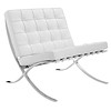 Chaise Barcelona Blanc - cuir de qualité supérieure