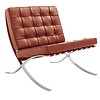 Chaise Barcelona Cognac - cuir de qualité supérieure