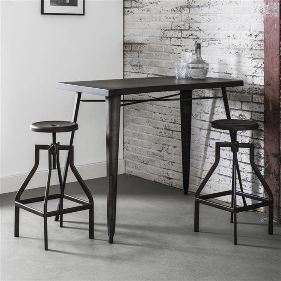 Tabouret de Bar Ryan 61/79 cm - Design Industriel-3