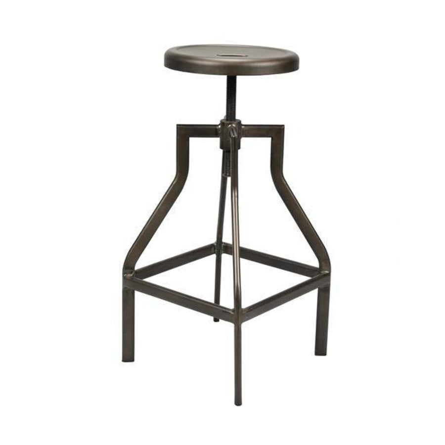 Tabouret de Bar Ryan 61/79 cm - Design Industriel-2