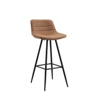 thumb-Tabouret de bar Jordan Cognac Marron-2