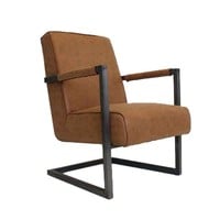 thumb-Fauteuil Tyler Cognac - Design Moderne-3