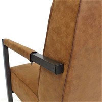 thumb-Fauteuil Tyler Cognac - Design Moderne-5