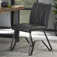 thumb-Chaise de salle à manger Digue Anthracite-1