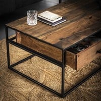 thumb-Table basse industrielle Dudgeon Robuste Bois dur-3