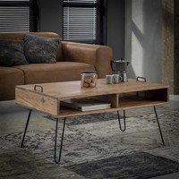 thumb-Table basse industrielle Delph Bois massif-1