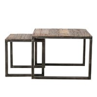 thumb-Table d'appoint industrielle Dudgeon (ensemble de 2)-5