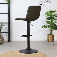 thumb-Tabouret de bar Boston Vert Olive-3