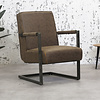 Fauteuil Tyler Marron - Design Moderne