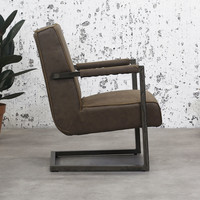 thumb-Fauteuil Tyler Marron - Design Moderne-3