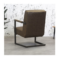 thumb-Fauteuil Tyler Marron - Design Moderne-4