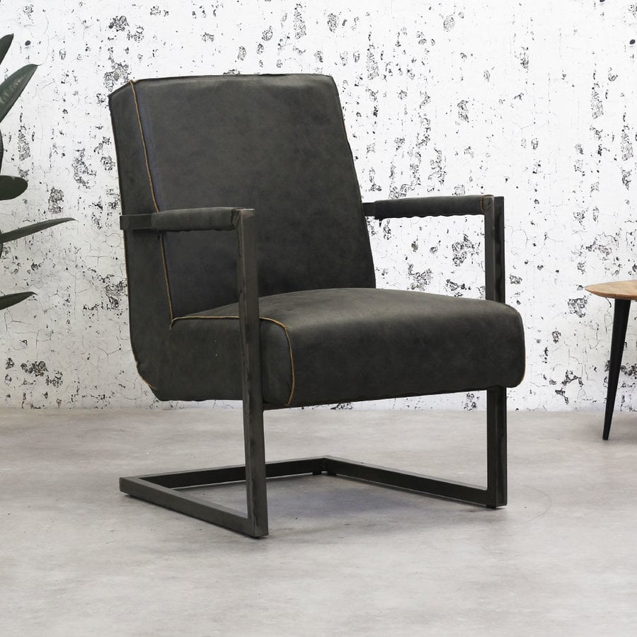 Fauteuil Tyler Anthracite - Design Moderne-1