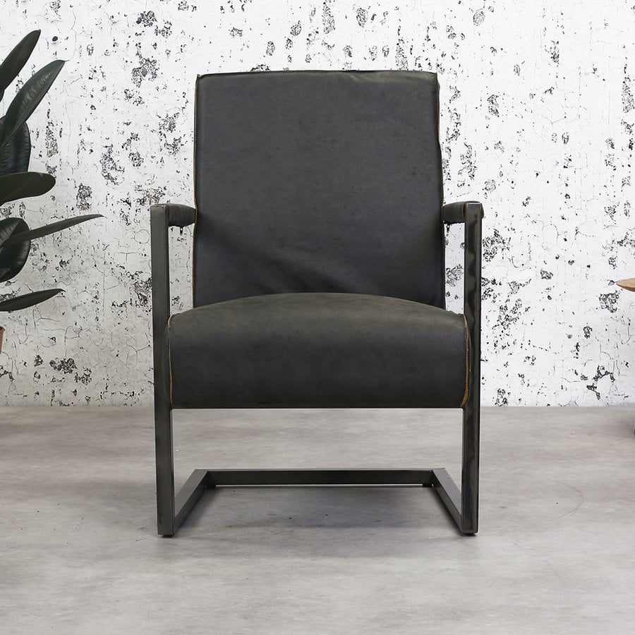 Fauteuil Tyler Anthracite - Design Moderne-2