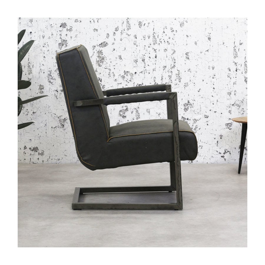 Fauteuil Tyler Anthracite - Design Moderne-3