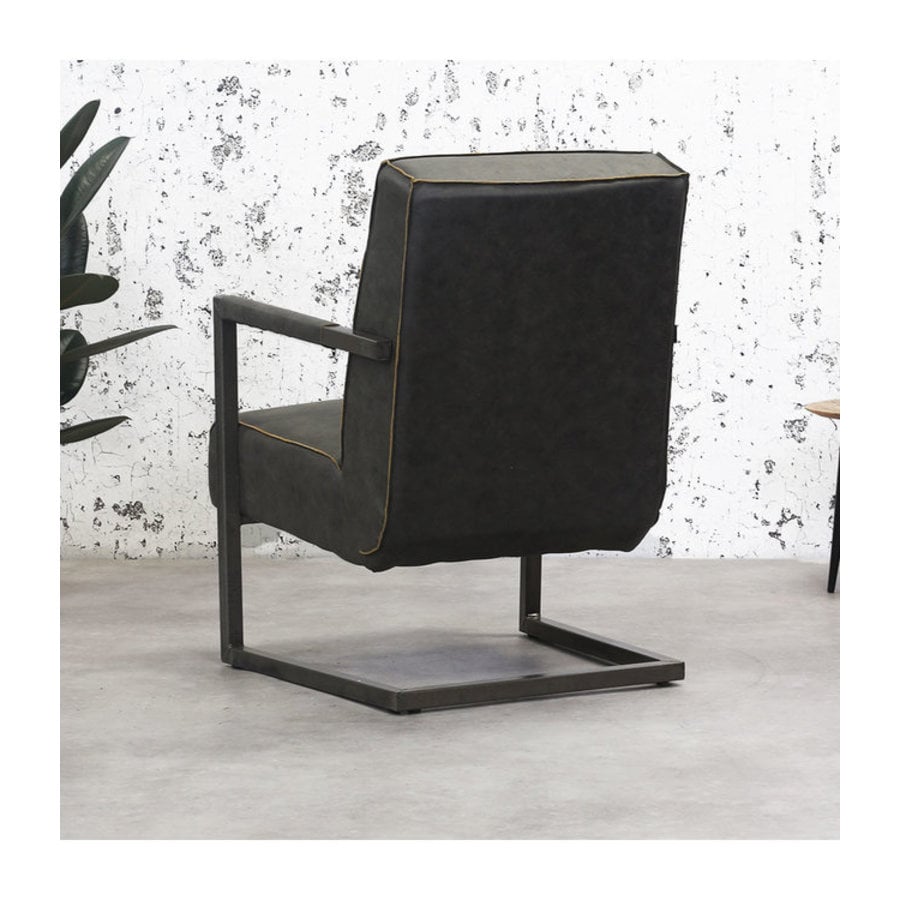 Fauteuil Tyler Anthracite - Design Moderne-4