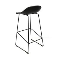 thumb-Tabouret de bar moderne Erica noir H76 cm-4