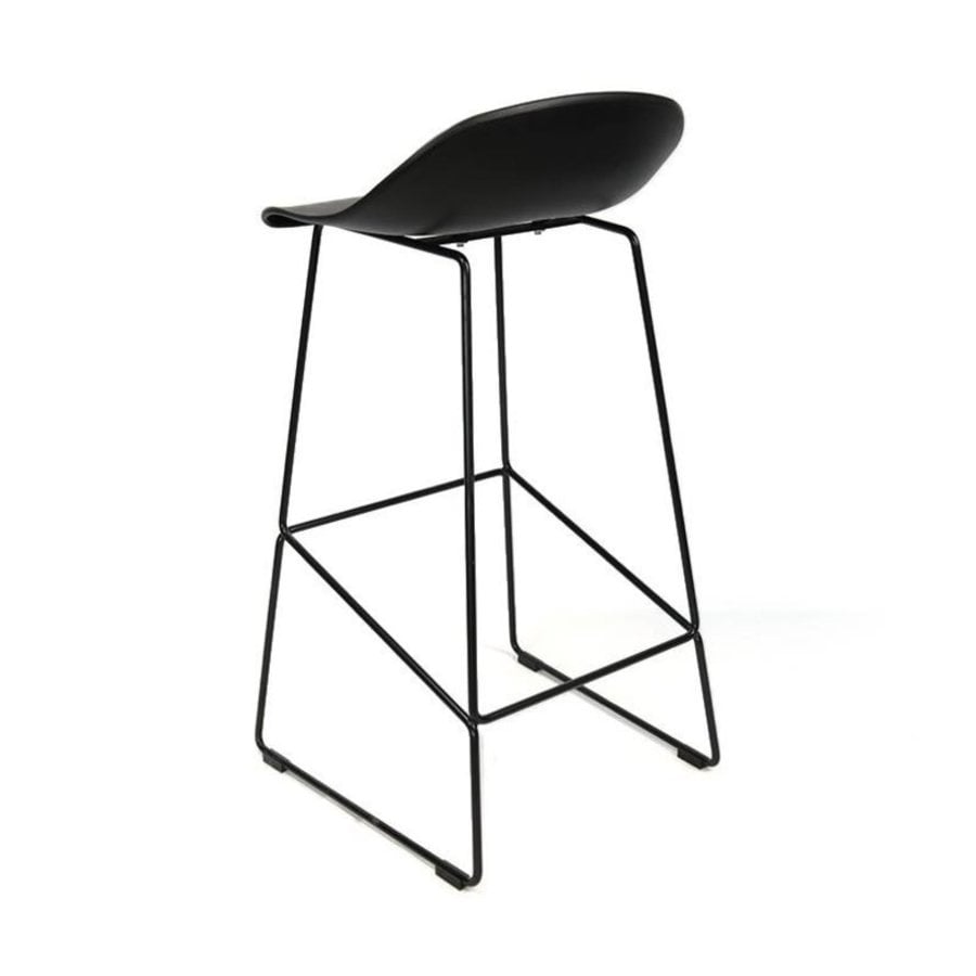 Tabouret de bar moderne Erica noir H76 cm-4