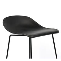 thumb-Tabouret de bar moderne Erica noir H76 cm-7