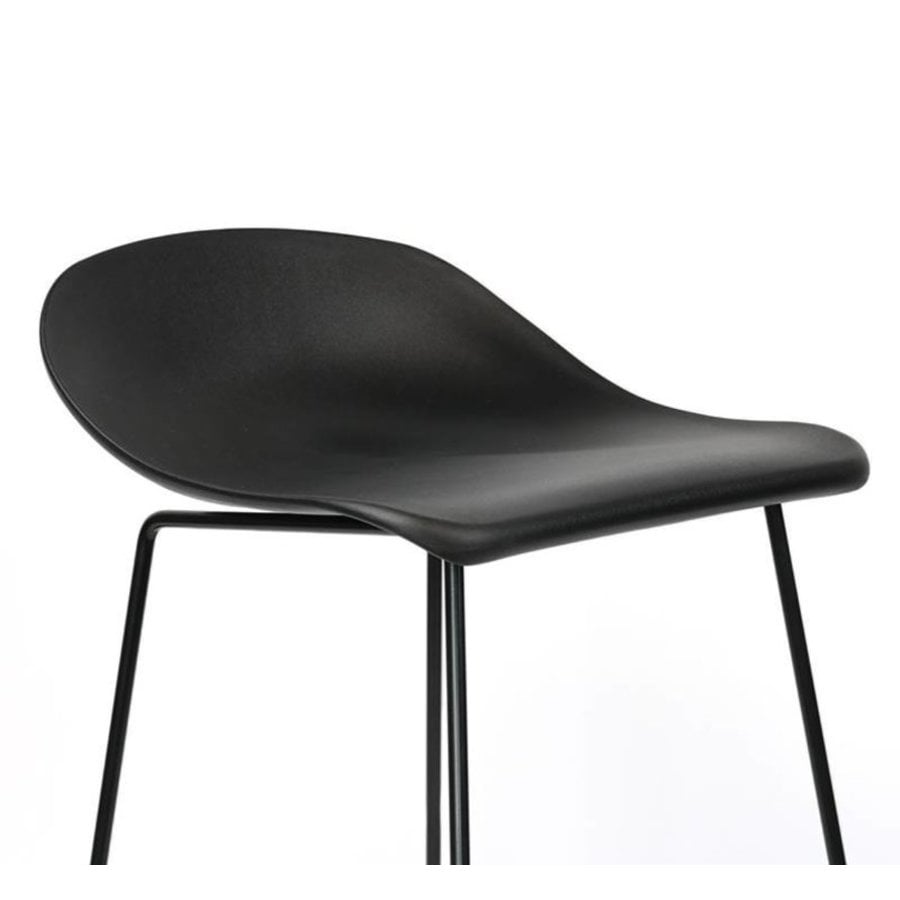 Tabouret de bar moderne Erica noir H76 cm-7