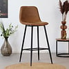 Tabouret de bar Susan Cognac Design industriel