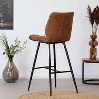 thumb-Tabouret de bar Morris Cognac Design industriel-3