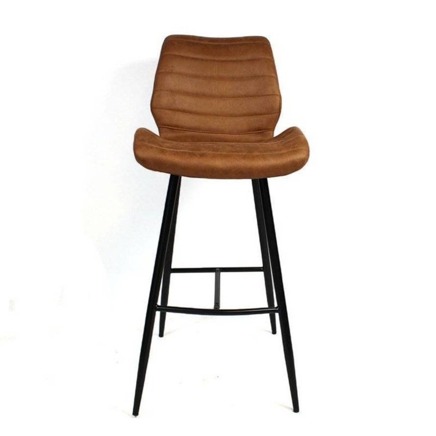 Tabouret de bar Morris Cognac Design industriel-8