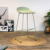 Tabouret de bar moderne Erica vert H76 cm