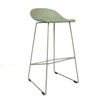 thumb-Tabouret de bar moderne Erica vert H76 cm-3