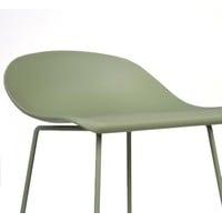 thumb-Tabouret de bar moderne Erica vert H76 cm-4