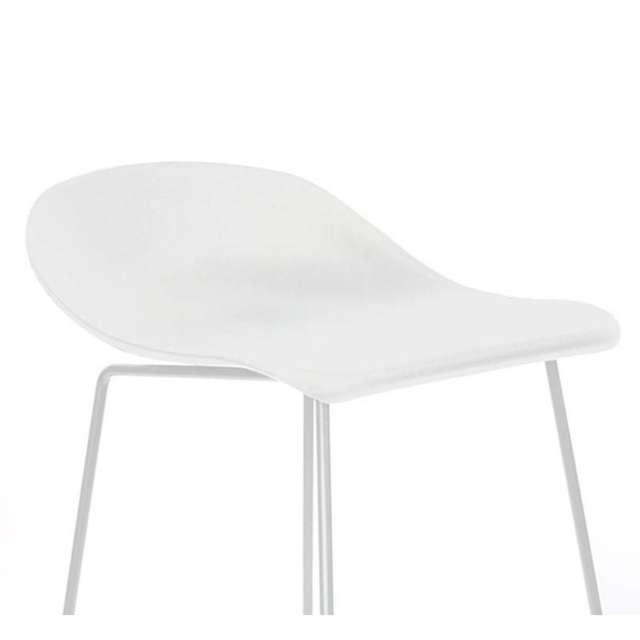 Tabouret de bar moderne Erica blanc H66 cm-8