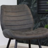 thumb-Chaise de salle à manger industrielle Morris Anthracite-5