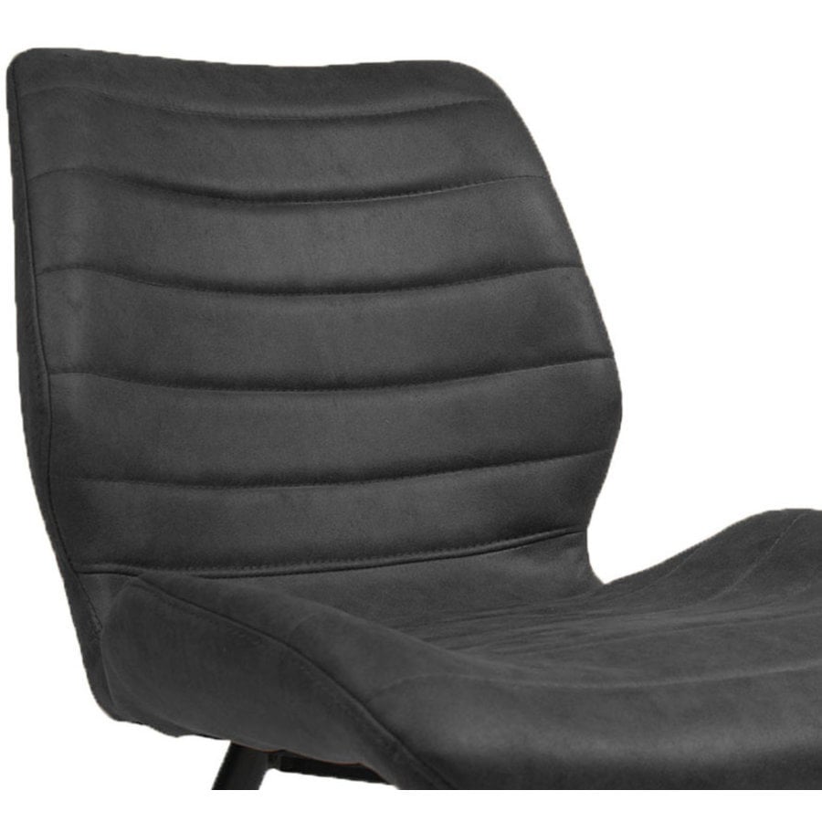 Chaise de salle à manger industrielle Morris Anthracite-7