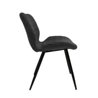 thumb-Chaise de salle à manger industrielle Morris Anthracite-8