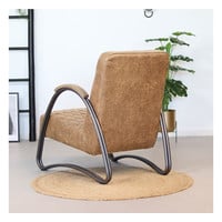 thumb-Fauteuil industriel Ivy Cuir beige-4