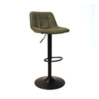 thumb-Tabouret de bar industriel Rocky Cuir vert olive-5