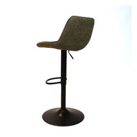 thumb-Tabouret de bar industriel Rocky Cuir vert olive-6