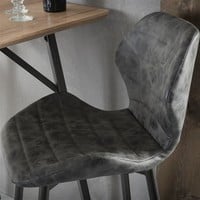 thumb-Tabouret de bar Sterling Cuir PU Noir-2