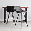 Tabouret de bar industriel Bowie Anthracite