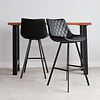 Tabouret de bar industriel Bowie noir