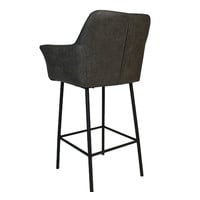 thumb-Tabouret de bar industriel Club Cuir anthracite-8