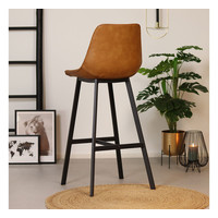 thumb-Tabouret de bar industriel Lauren Cognac-4