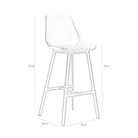 thumb-Tabouret de bar industriel Lauren Cognac-9