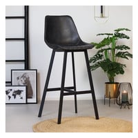 thumb-Tabouret de bar industriel Lauren Anthracite-1