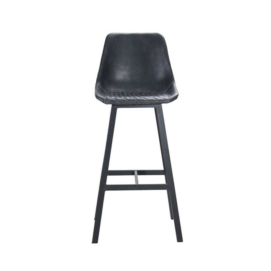 Tabouret de bar industriel Lauren Anthracite-7