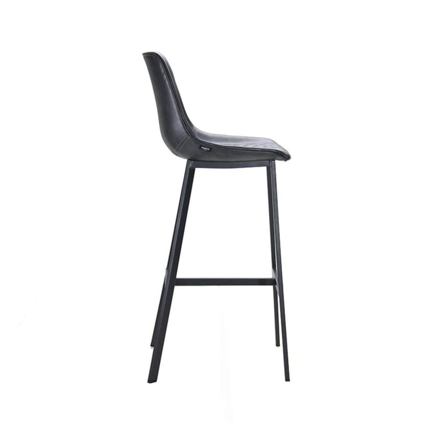 Tabouret de bar industriel Lauren Anthracite-8