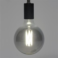 thumb-Ampoule LED Marbre Ø12,5 cm Gris Fumé-1